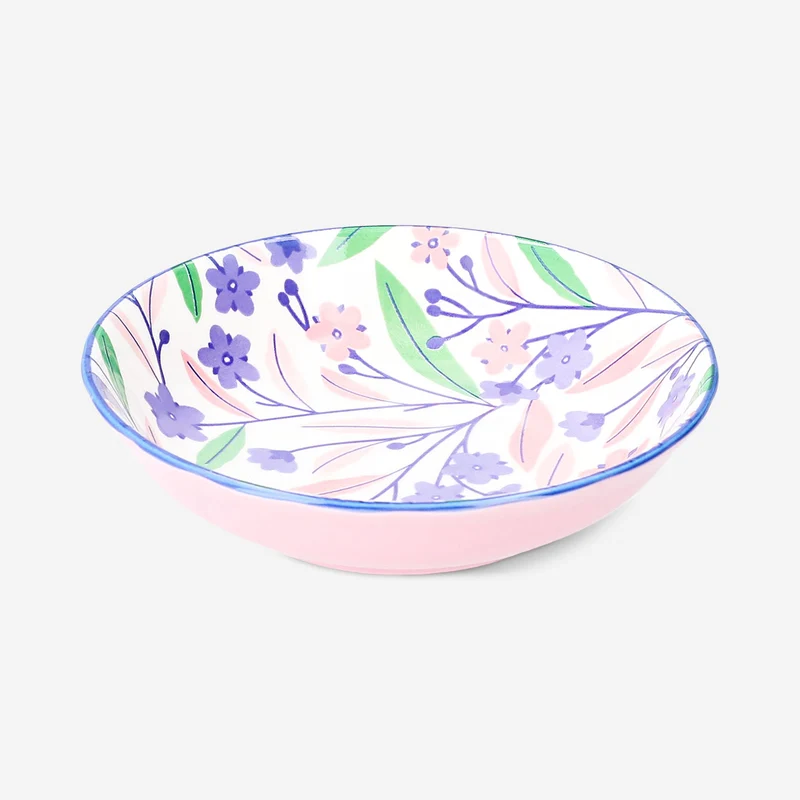 Low bowl with flowers - 14 cm