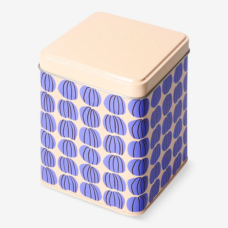 Storage tin with pumpkin print - 13 cm