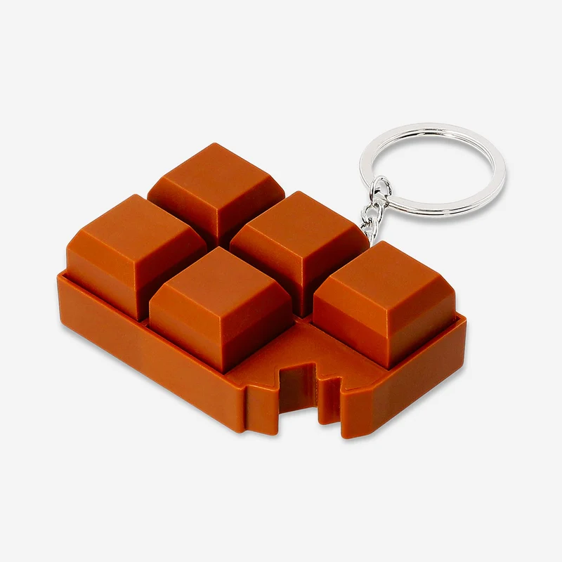 Keyring - Chocolate bar clicking toy