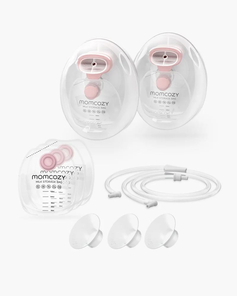 Coppette Raccoglilatte Indossabili Momcozy – per la Serie V Momcozy e la Maggior Parte dei Tiralatte Elettrici con Tubo