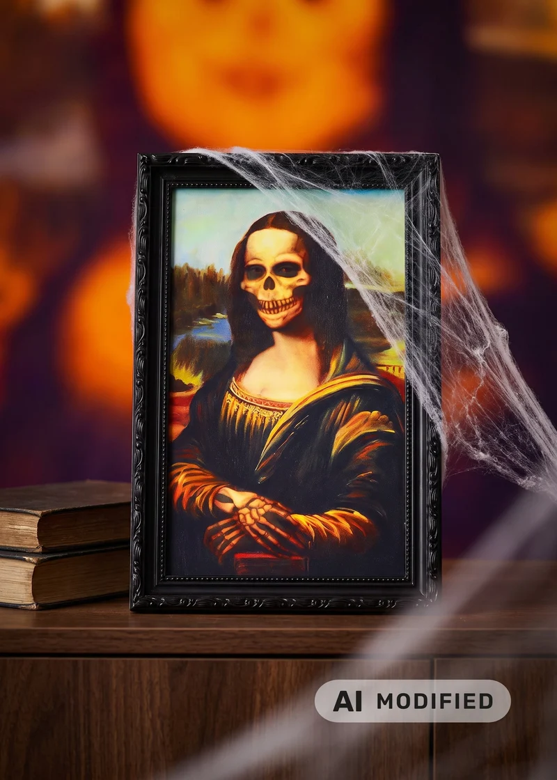 Haunted picture in frame - 36 cm