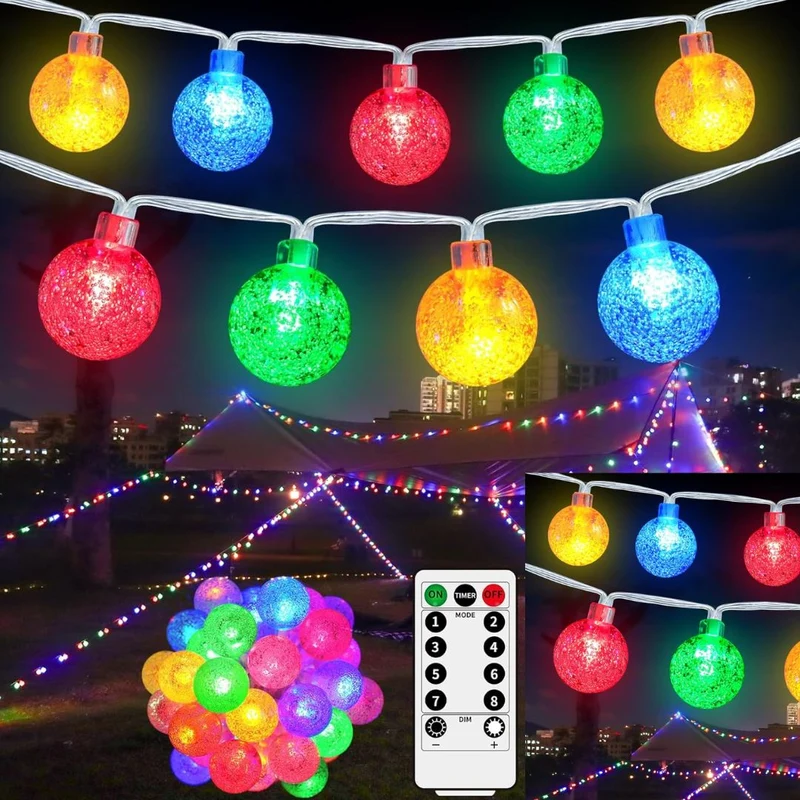 Catena Luminosa LED RGB 80 Luci – 10 Metri per Decorazioni Interne