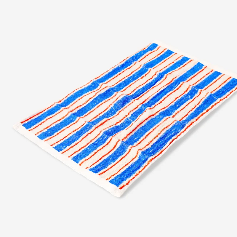 Blue striped towel - 30x50 cm