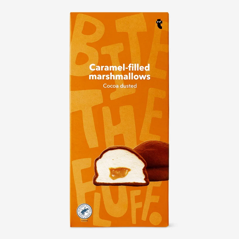 Marshmallows with cocoa filling