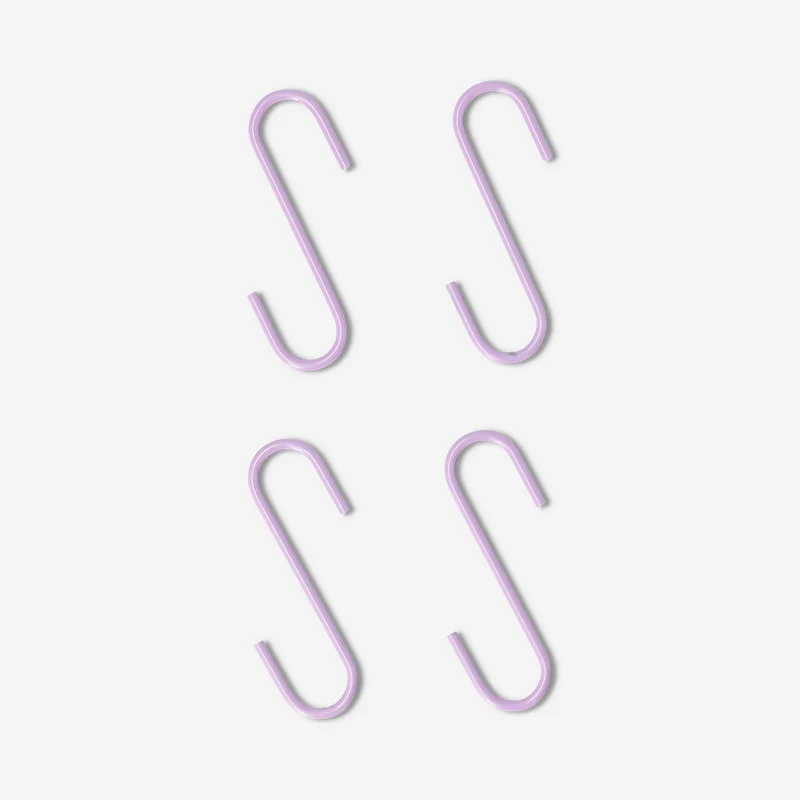 Lilac S-hooks - 2 pcs