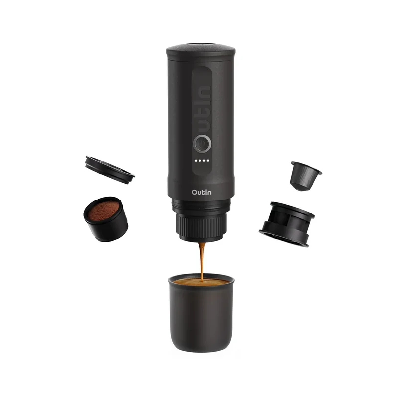Outin Nano tragbare Espressomaschine Space Grey