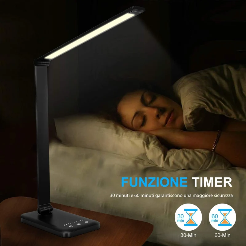 Maxima Lampada da Scrivania LED Touch Senza Fili
