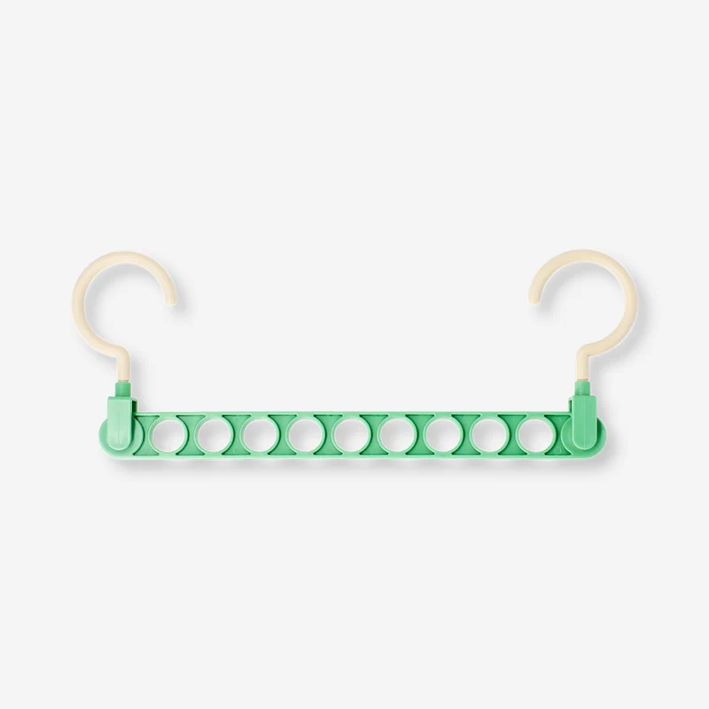 Green hook for hangers