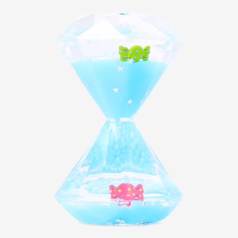 Decorative blue hourglass
