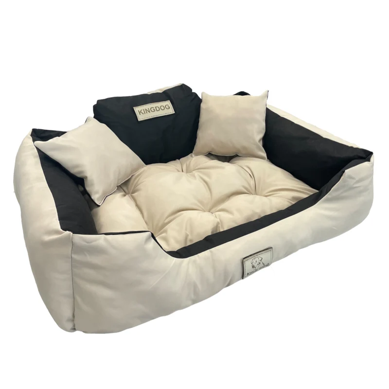 Letto grande per cani e gatti 75 x 65cm Beige - Kingdog taglia M