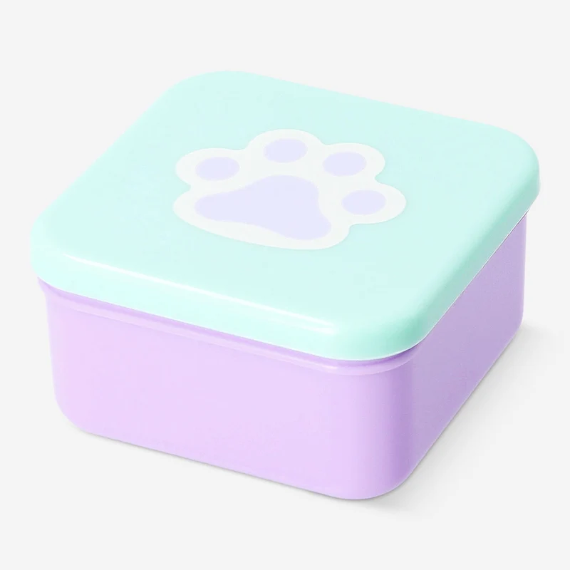 Snack box with paw print - 8.5x8.5 cm