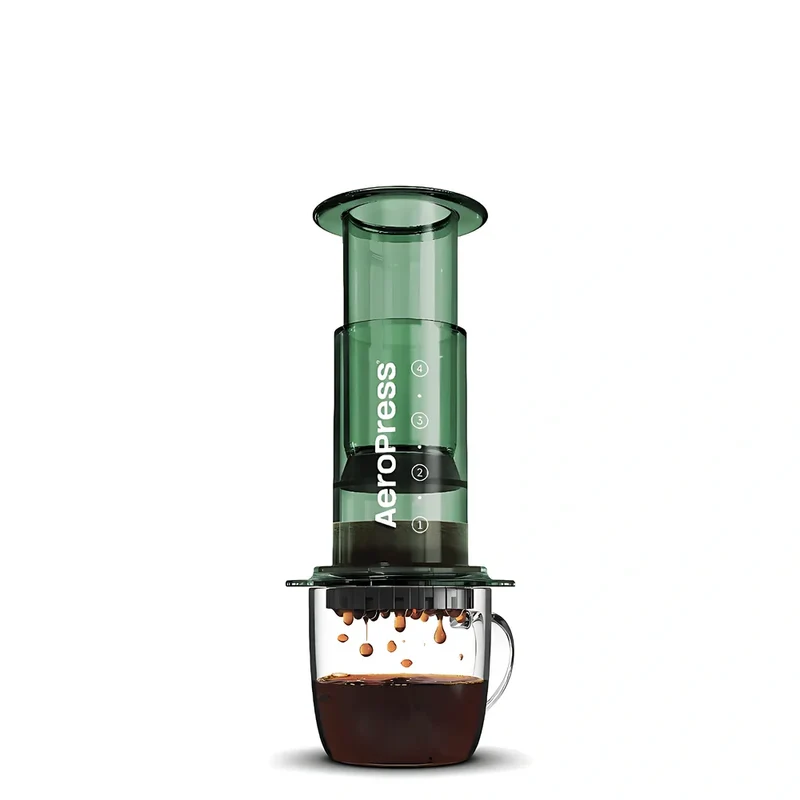 AeroPress Clear Green Coffee Maker Inkl. 100 Filter