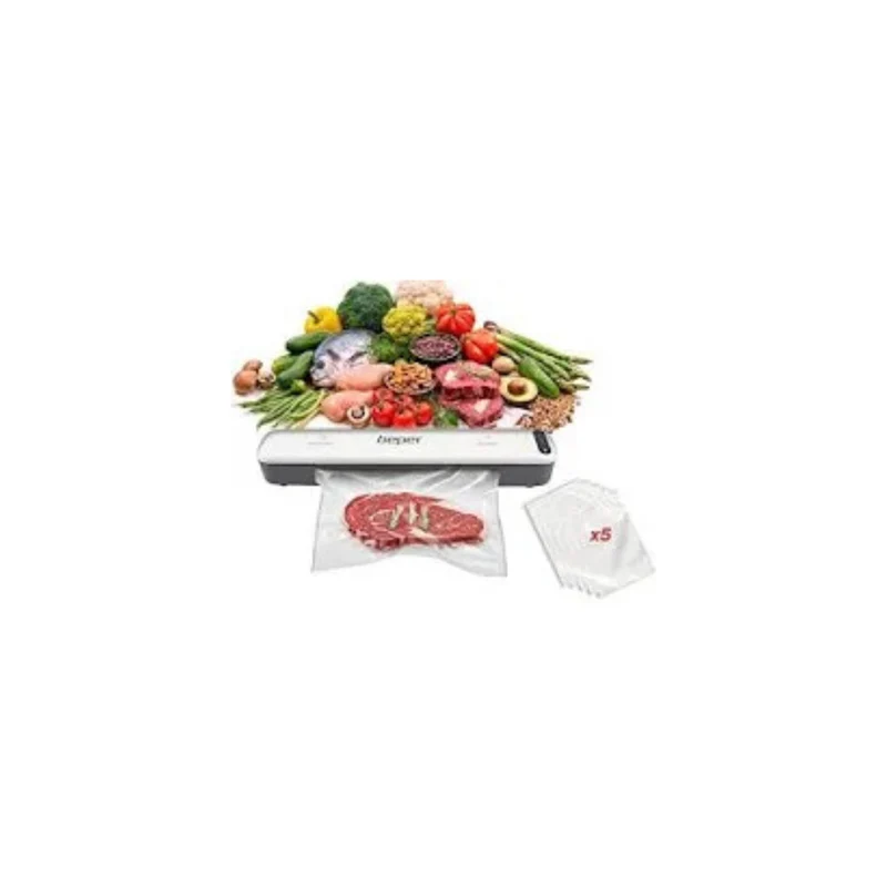Beper P102CON001 – Macchina Sottovuoto Alimentare con 2-in-1 e 5 Sacchetti