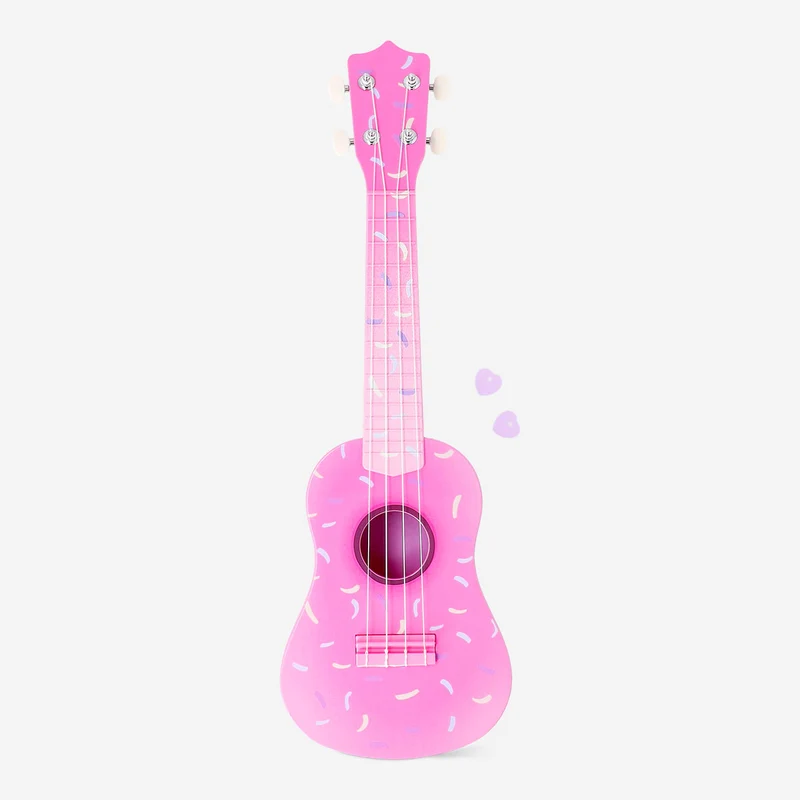 Ukulele - Pink doughnut design
