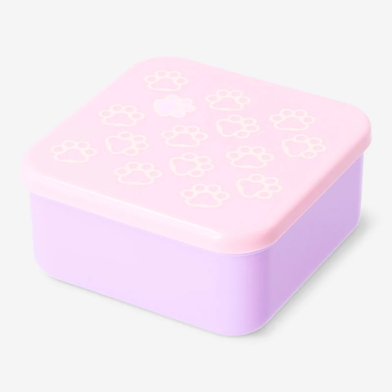 Snack box with paw print - 12x12 cm