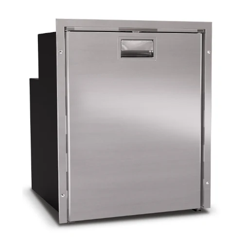 Ⓜ️🔵🔵🔵 Vitrifrigo DW90i OCX2 - Frigo-freezer a cassetto, 90 Litri, Acciaio Inox, Luce LED, Vent Position, A x L x P 64.8x53.3x55.8 cm