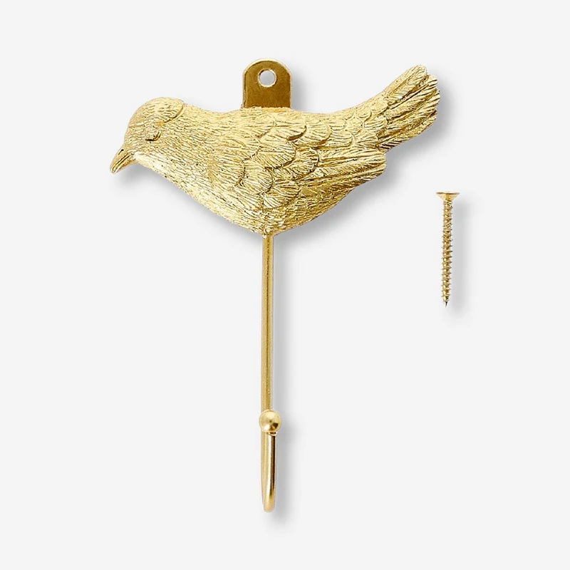Gold bird hook