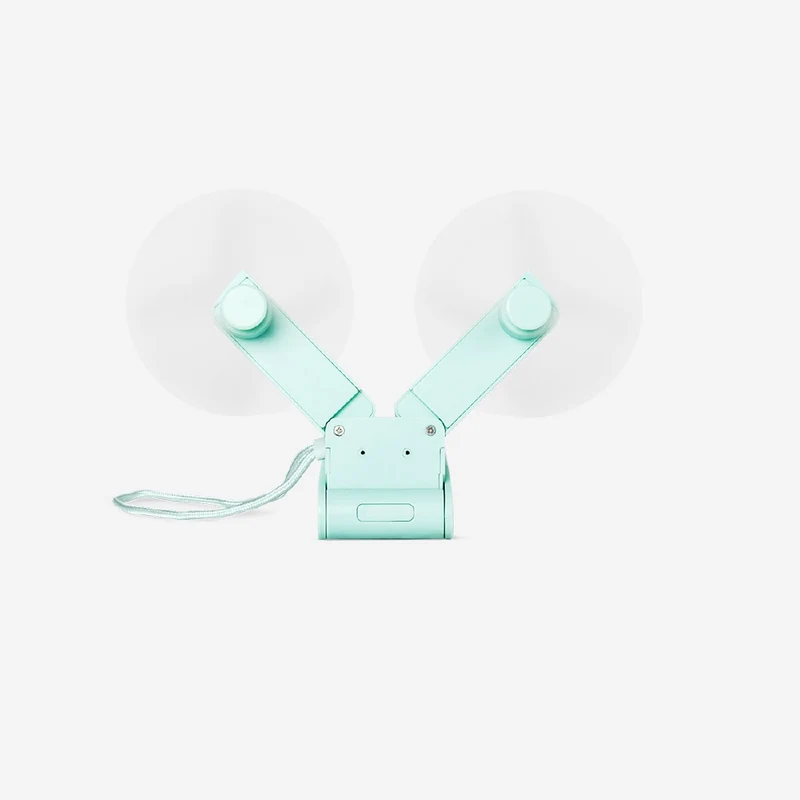2 in 1 foldable fan with 3 settings - Mint
