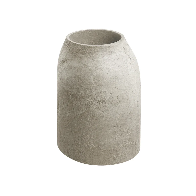 Vaso Ethick Epocco Bold, diametro 48 cm, altezza 60 cm, finitura opaca, resistente alle intemperie, foro di drenaggio, colore sabbia, TEP48B-101GR