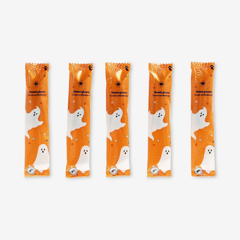 Cocoa confectionery ghost lollipops - 5 pcs