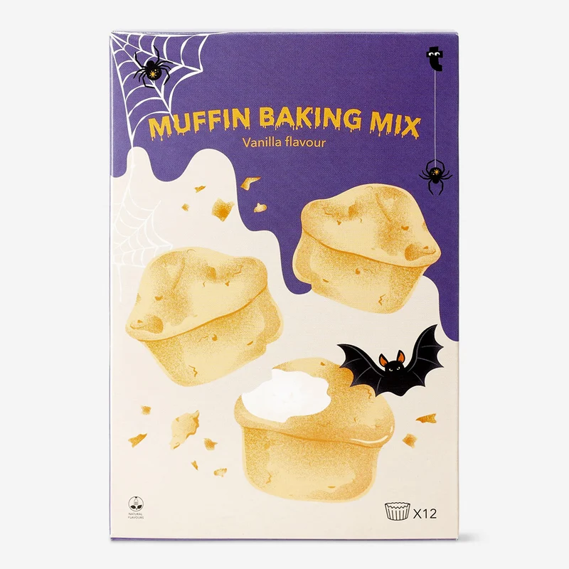 Halloween cupcake baking mix