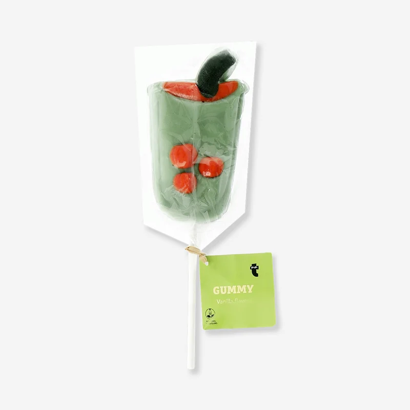 Gummy on a stick - Iced matcha
