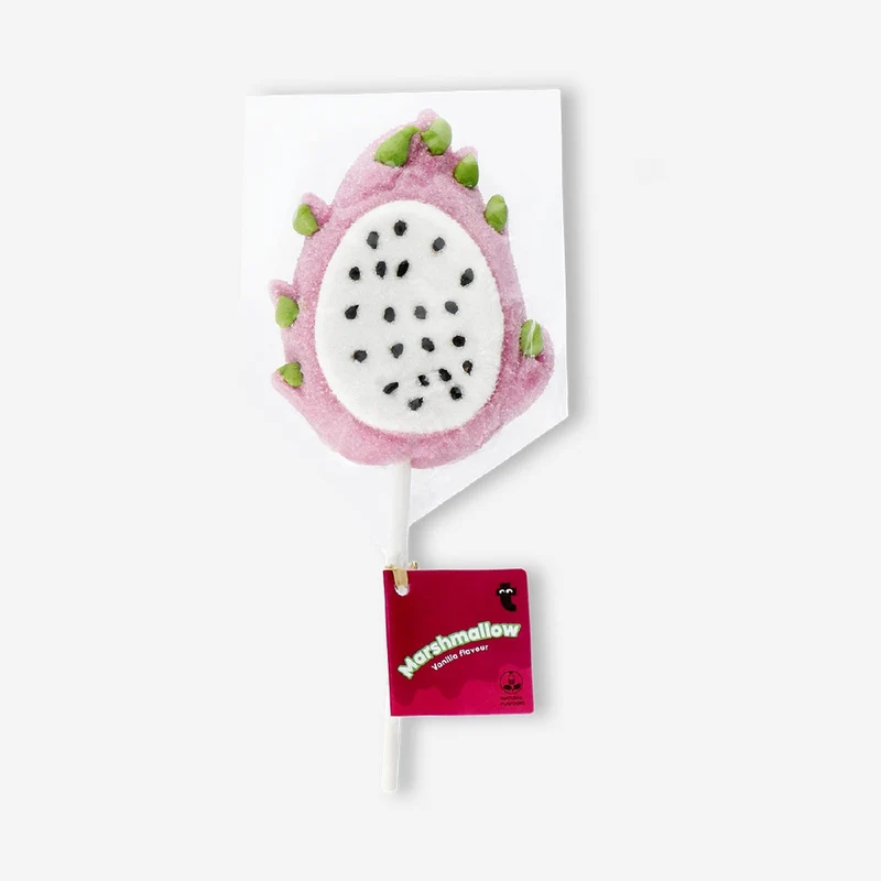 Marshmallow on a stick - Dragon fruit