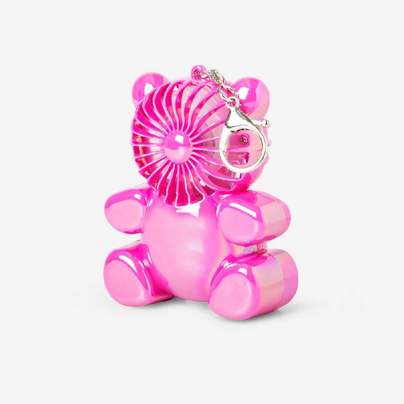 Handheld fan with key ring - Gummy bear