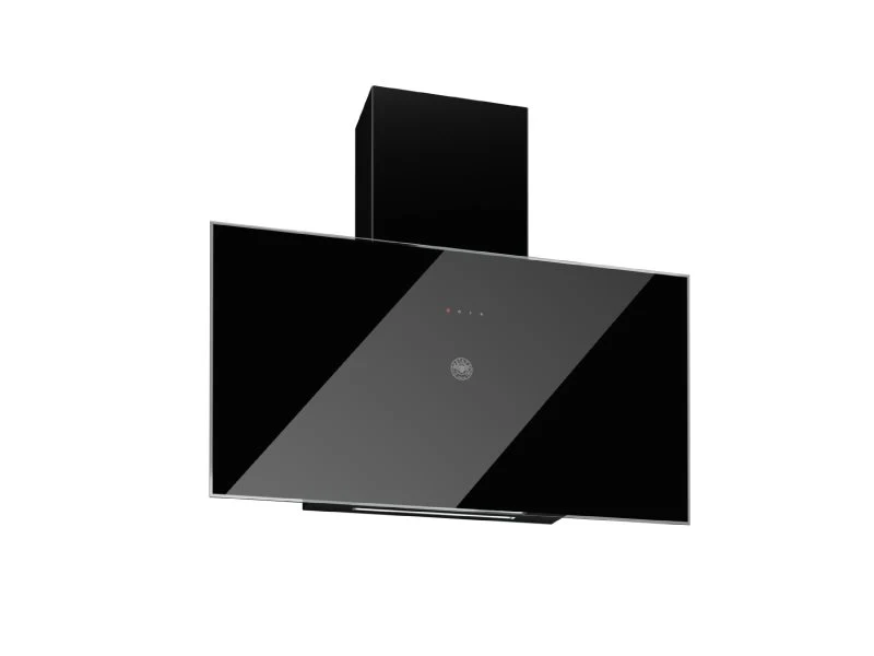 Ⓜ️🔵🔵🔵 BERTAZZONI KV90PRO1NA - Cappa verticale piatta, 90 cm, Installazione a parete, Serie Modern, Nero, 1 Motore, Nuova Classe A