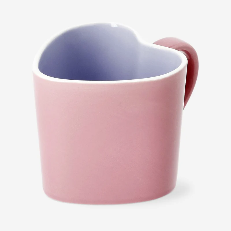 Pink heart mug - 330 ml