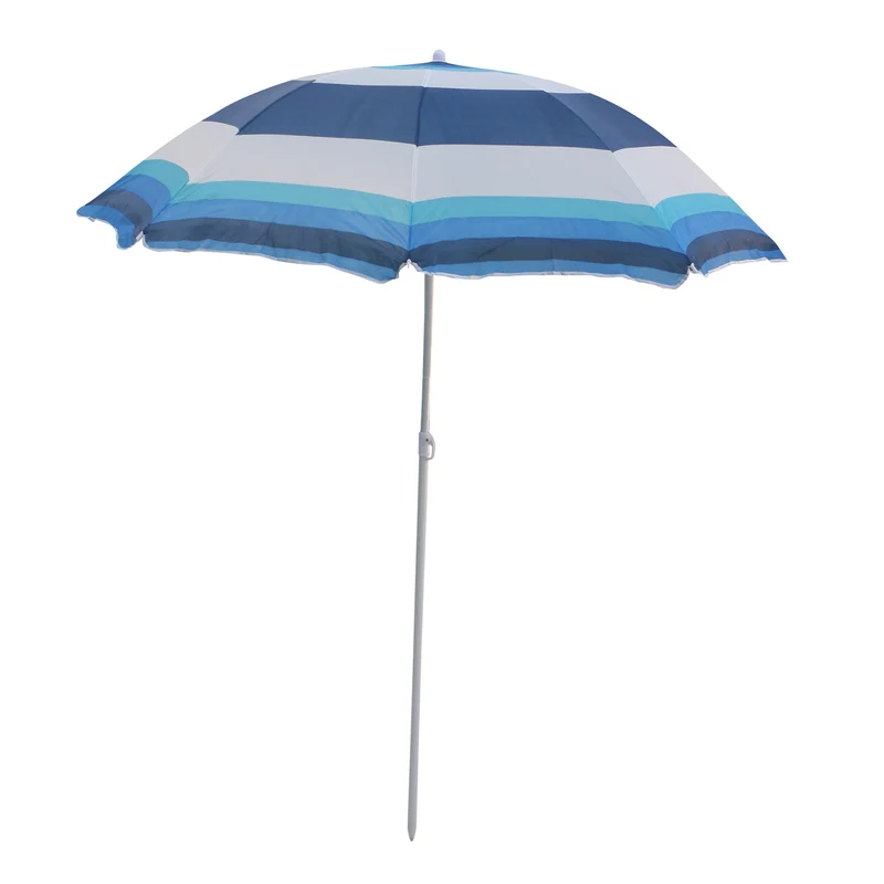Ombrellone da giardino Master Grill&Party, diametro 180 cm, a righe bianche e blu, JKB04