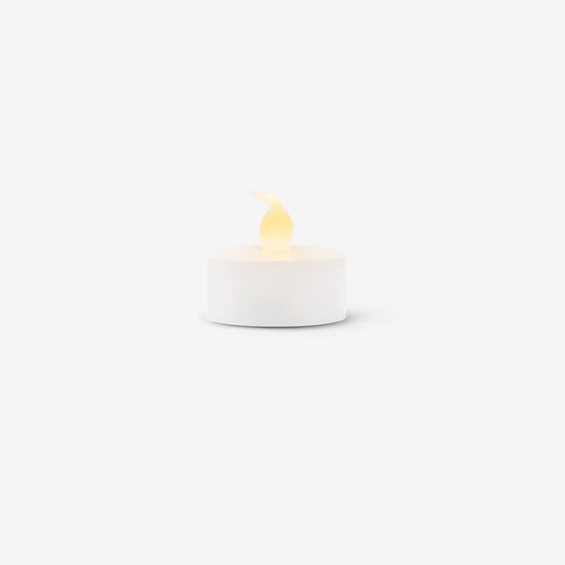 White LED tealights - 4 pcs