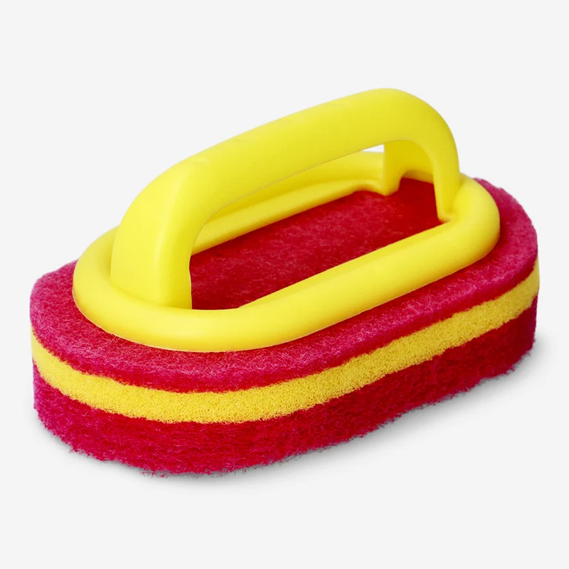 Cleaning sponge for floor with handle