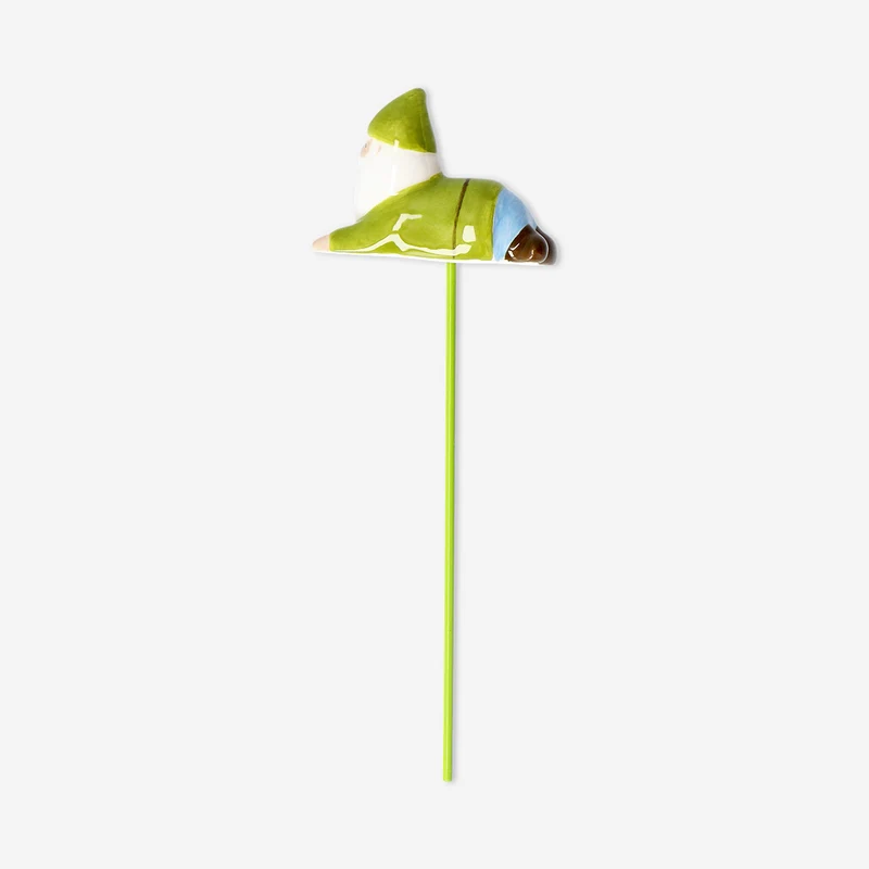 Ceramic gnome stick pot decoration
