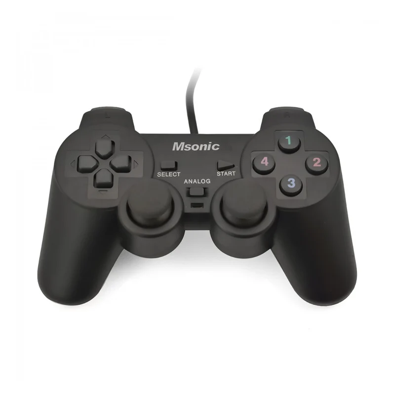 Gamepad USB Controller PC PS Computer Videogiochi Giocatori Gioco Msonic 3329BK