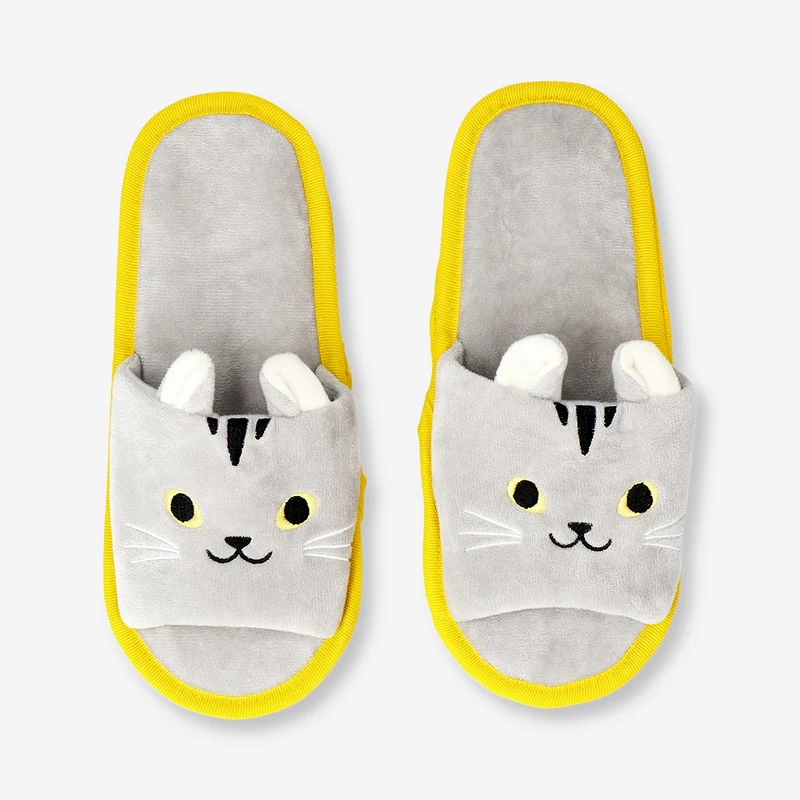 Cat microfiber cleaning slippers