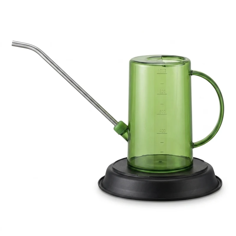 Long Nozzle Plastic Watering Can for Houseplants, Flowers & Outdoor Use