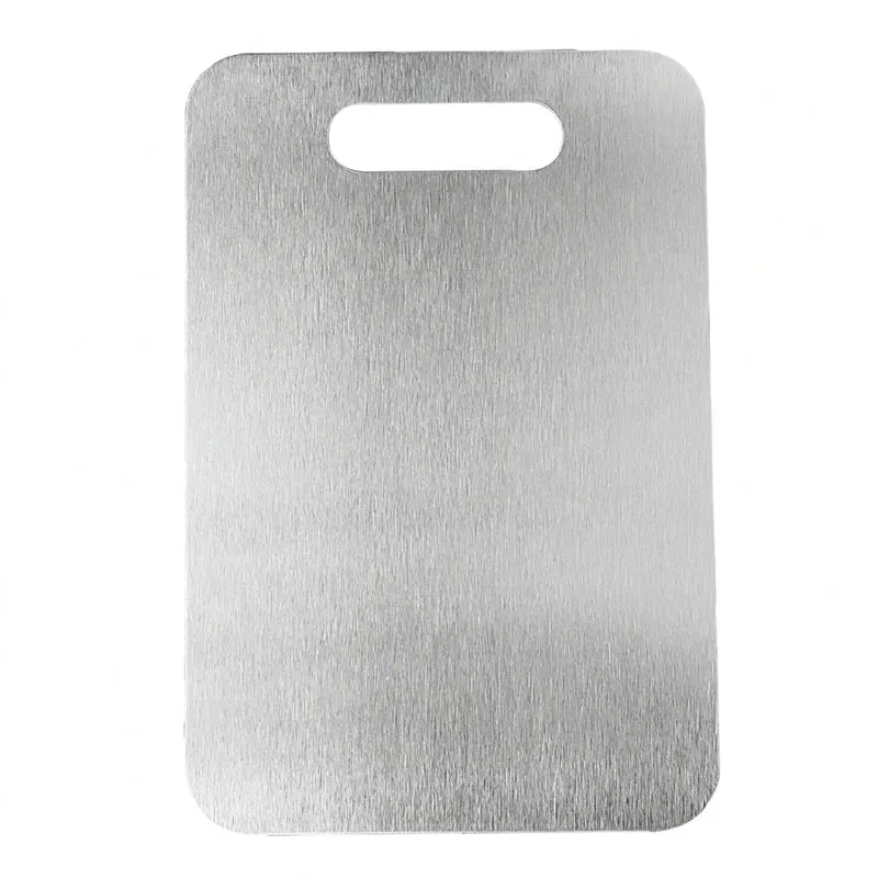 Stainless-steel Cutting Board — Thickened, Double-sided Food‑Grade Chopping Board
