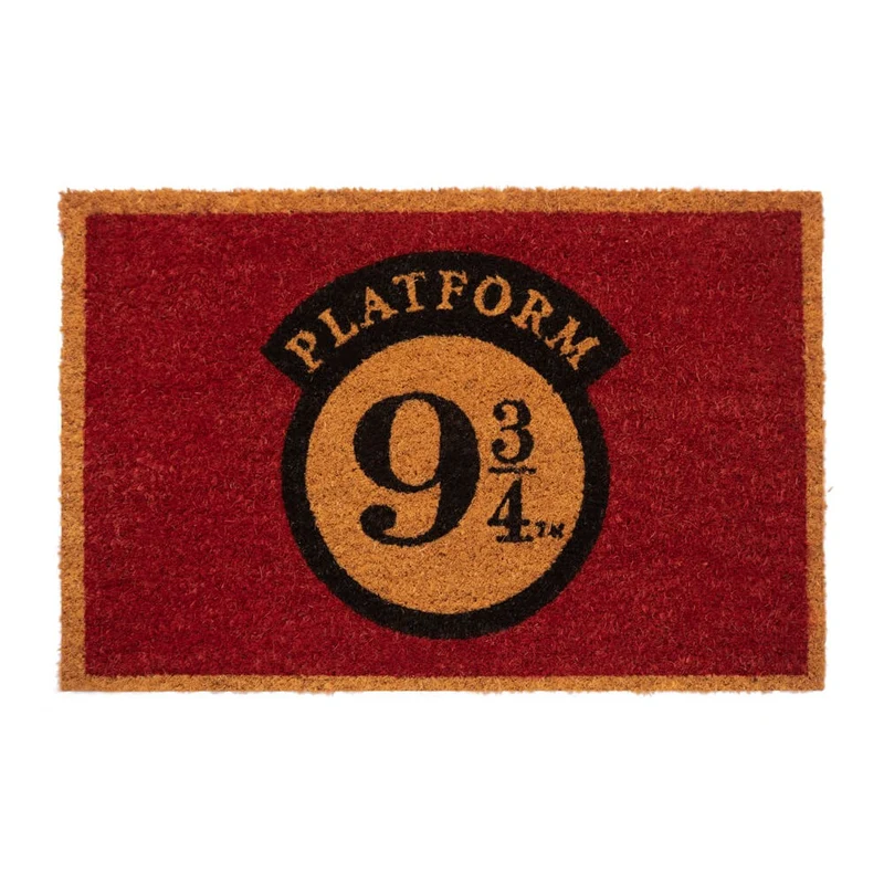 Zerbino - Harry Potter (Platform 9 3/4) Tappeto per Ingresso da Esterno e Interno Cocco Divertente Cameretta Bagno con Base in PVC Antiscivolo Merchandising 40X60 cm