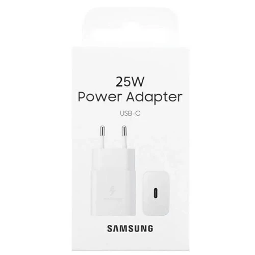 Samsung Caricatore Originale 25W USB-C Type-C Caricabatterie Fast EP-T2510NBE Bianco