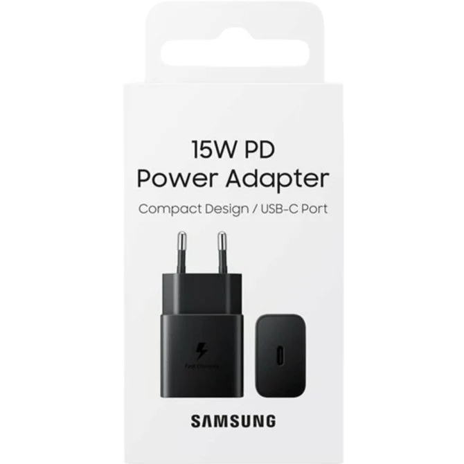Samsung EP-T1510N Caricabatteria Originale Caricatore 15W USB-C (Senza Cavo) Nero