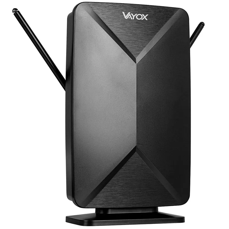 Antenna attiva, da interno, da esterno, DVB-T2, TV terrestre 4K, Vayox
