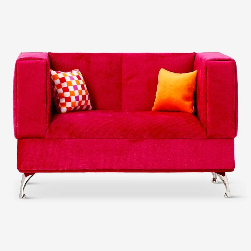 RuPaul's Drag Race x Flying Tiger Copenhagen - Velvet jewellery box as pink sofa