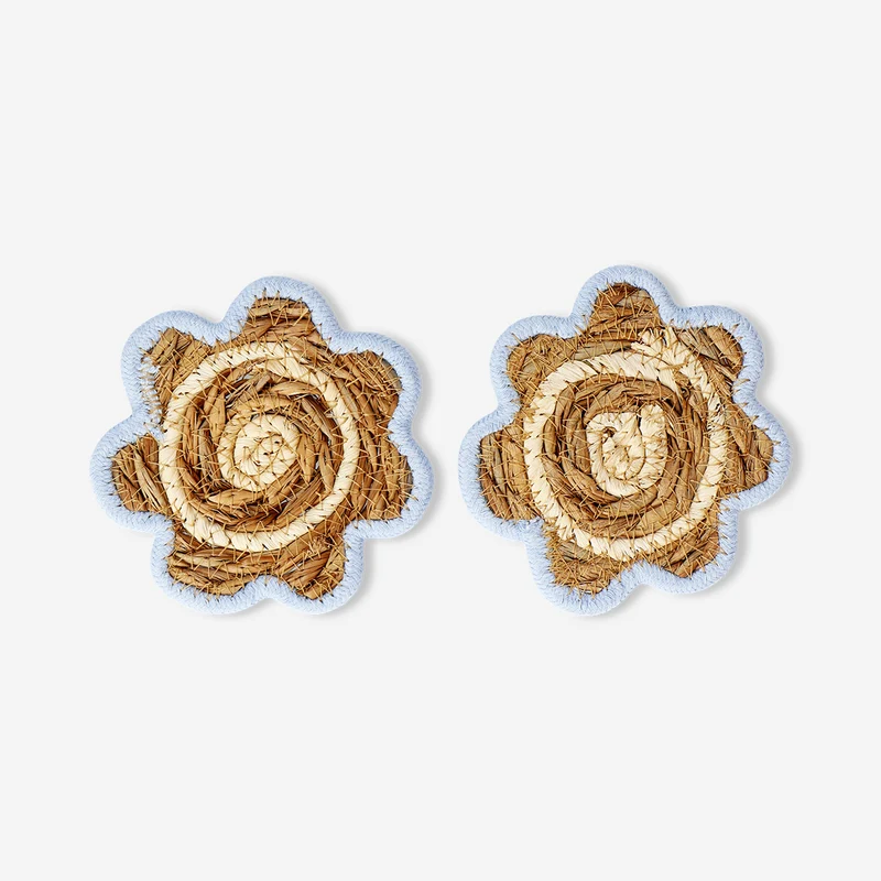 Flower coasters - 2 pcs