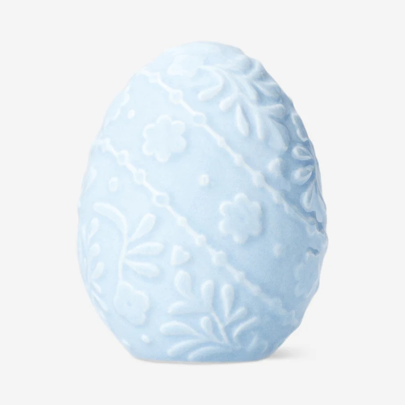 Blue decorative Easter egg - 7 cm