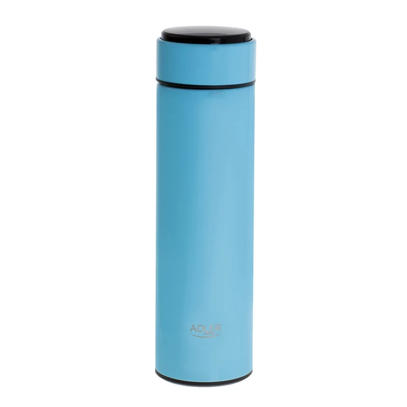 Thermos Adler, display touchscreen LED, capacità 473 ml, colore blu, AD 4506