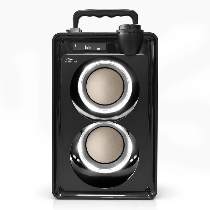 Altoparlante Bluetooth portatile OVERBOX MT3186, radio FM, supporto per schede SD e USB, potenza RMS 30 W, Mediatech