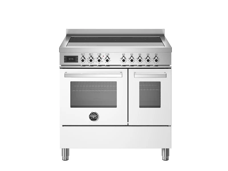 Ⓜ️🔵🔵🔵 BERTAZZONI PRO95I2EBIT - Cucina, Piano cottura induzione, Serie Professional, Bianco, 90 cm, 5 zone a induzione (2 zone flex), Comandi touch, Nuova classe A