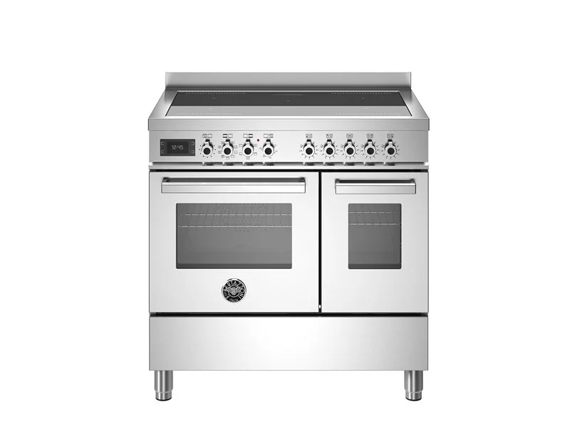 Ⓜ️🔵🔵🔵 BERTAZZONI PRO95I2EXT - Cucina, Piano cottura induzione, Serie Professional, Acciaio Inox, 90 cm, 5 zone a induzione (2 zone flex), Comandi touch, Nuova classe A