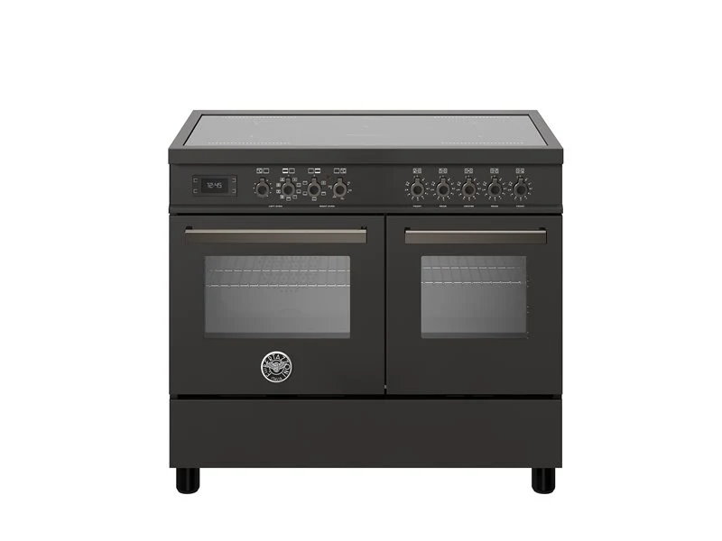 Ⓜ️🔵🔵🔵 BERTAZZONI PRO105I2ECAT - Cucina, Piano cottura induzione, Serie Professional, Carbonio, 100 cm, 5 zone a induzione (2 zone flex), Nuova classe A